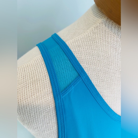 ZYIA Active Atomic Blue Panel Mesh Sport Tank Size Medium - Picture 4 of 8